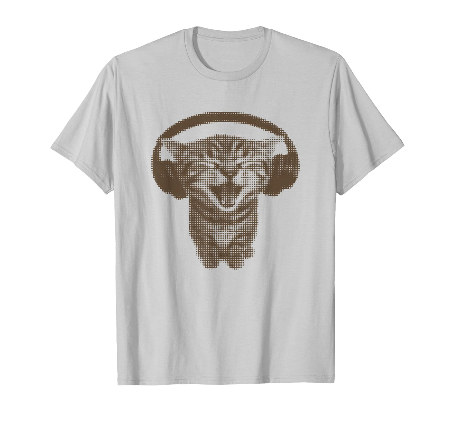Cute Headphones Cat Funny Silly y2k Grunge Graphic T-Shirt