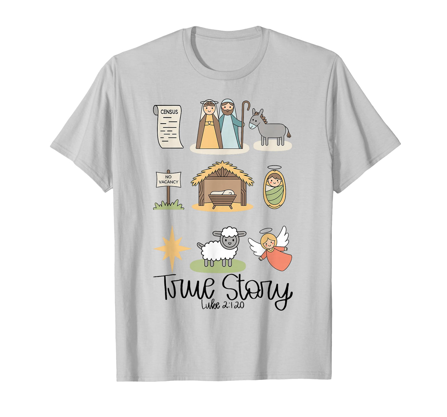 True Story Jesus Nativity Christian Christmas T-Shirt