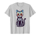 Sugar Skull Cat Skeleton Cute Day of The Dead Calavera Cat T-Shirt