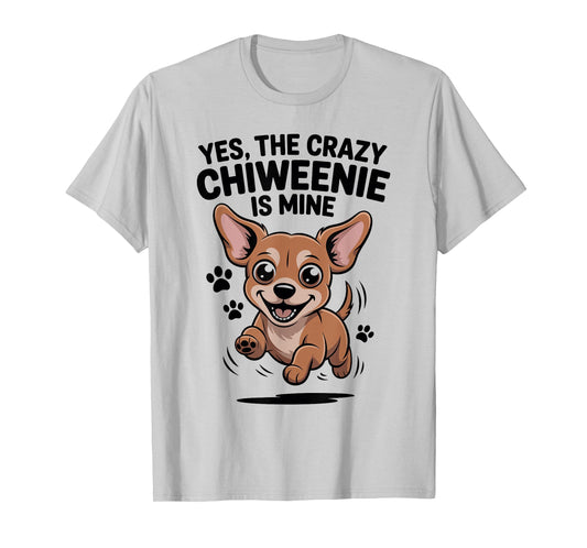 Cute Pet Small Dog Breed Lover Cartoon Style Funny Chiweenie T-Shirt