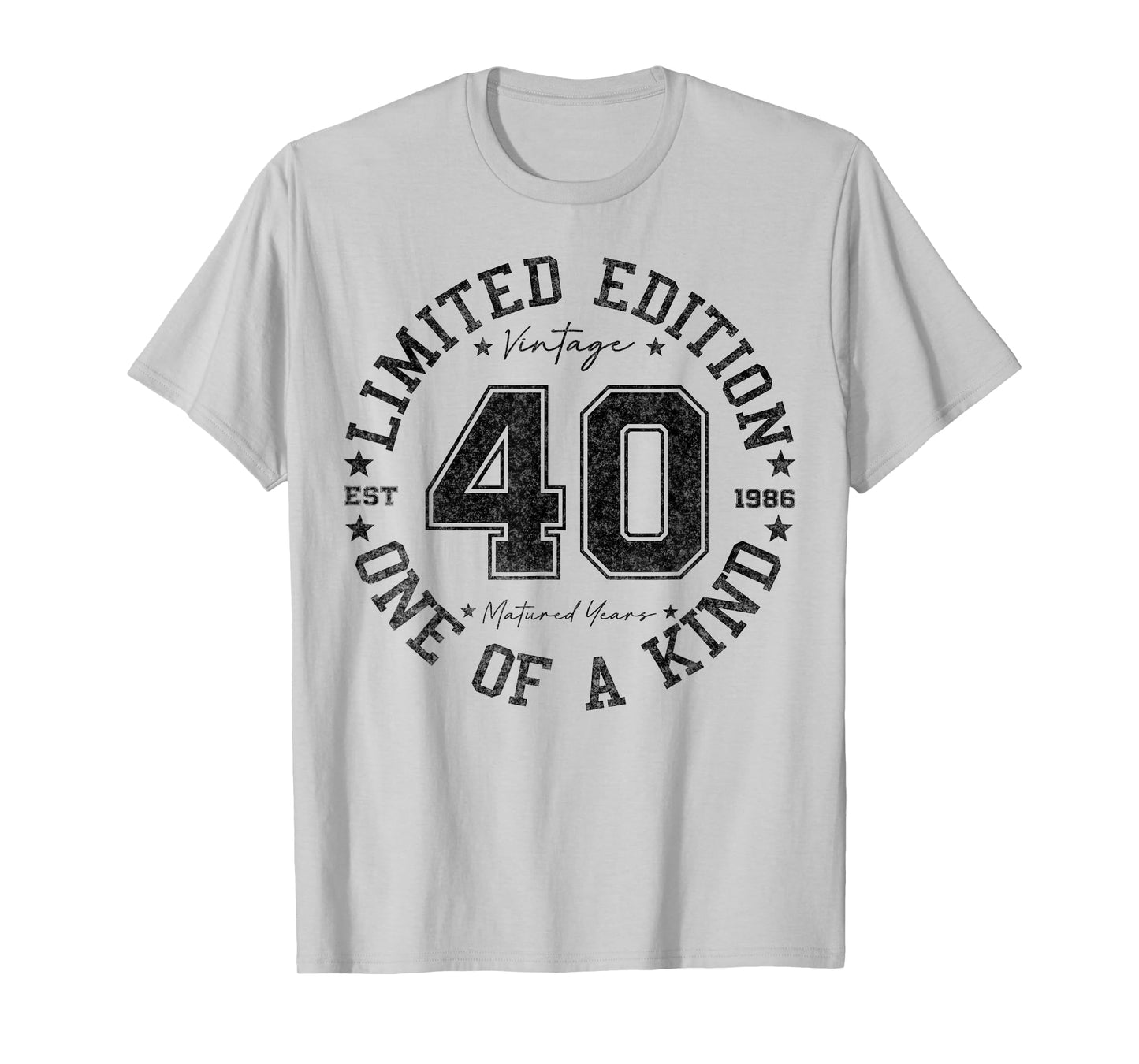40 Year Old Gifts Vintage 1986 Limited Edition 40th Birthday T-Shirt