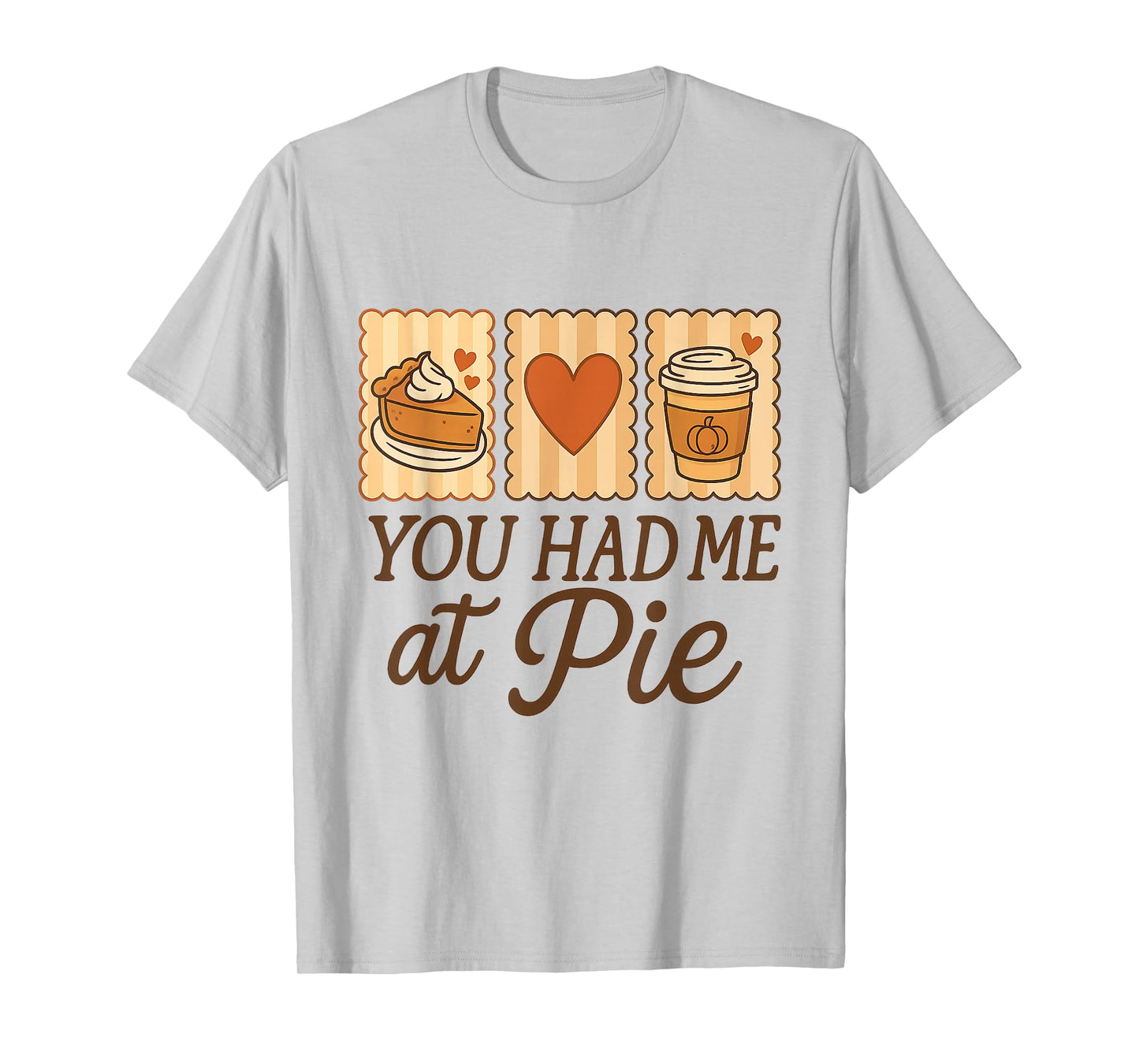 Funny Thanksgiving Pumpkin Pie & Latte Spice Fall Food Humor T-Shirt