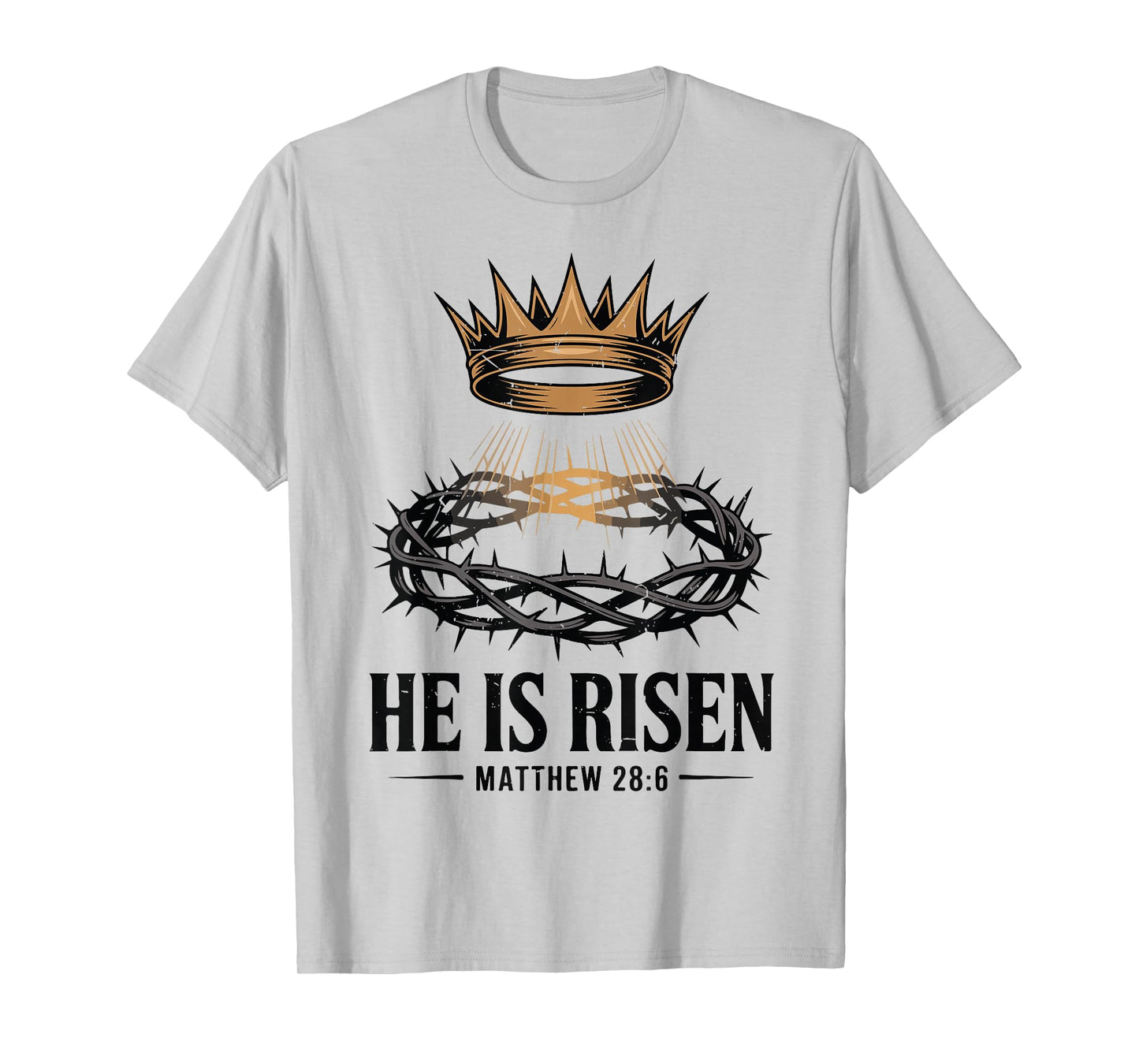 He is Risen Jesus Crown Thorns Christian Easter Toddler Boy T-Shirt