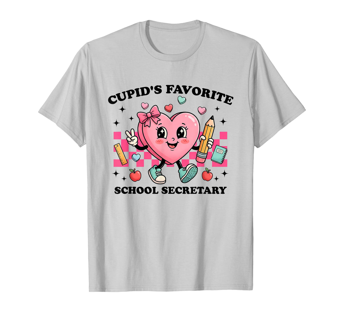 Cupid’s Favorite School Secretary Valentines Funny Cupid T-Shirt