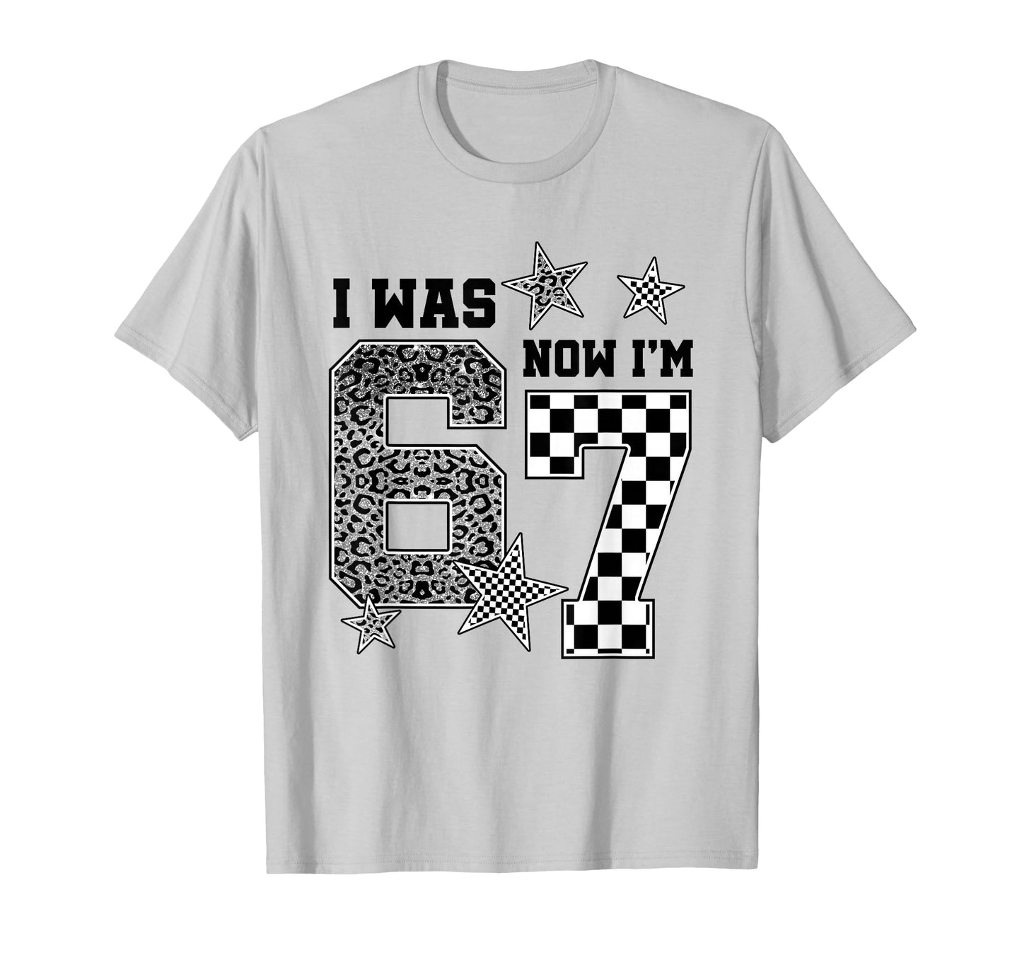 7 Year Old Birthday Shirt was 6 Now I'm 7 67 Funny for Kids T-Shirt