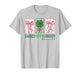 St Patrick's Day Preppy Lucky and Blessed Coquette Bow Girly T-Shirt
