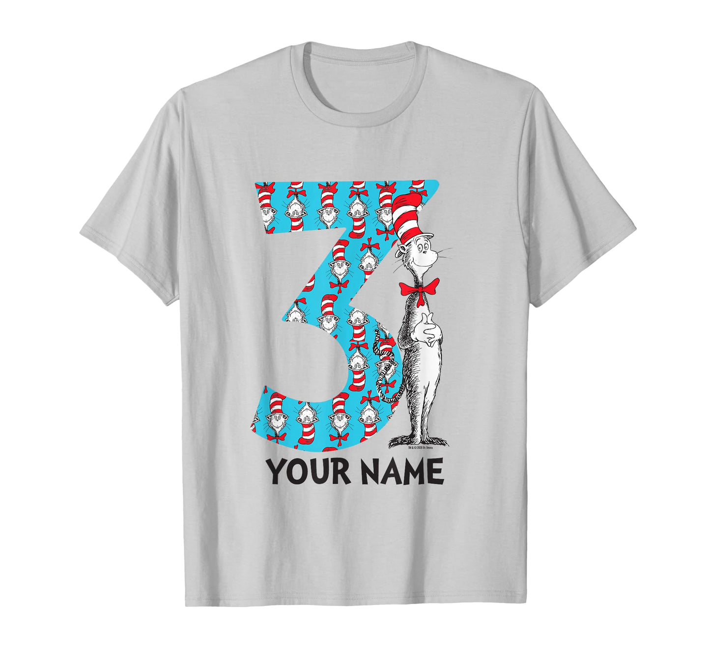 Cat in The Hat Customizable Name 3rd Birthday Celebration