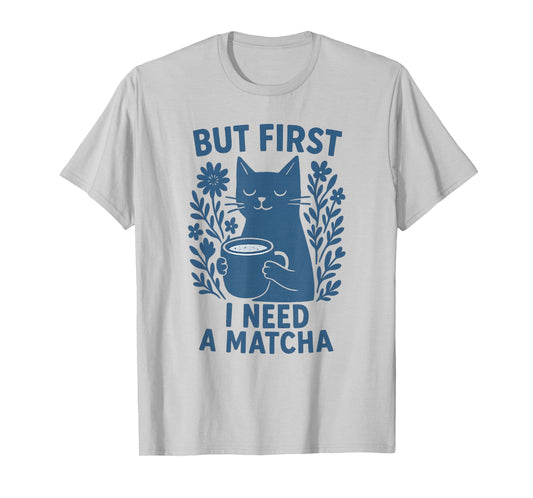 But First I Need A Matcha Cat Mom Vintage T-Shirt