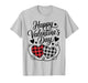 Happy Valentines Day Plaid Hearts Cute Love T-Shirt