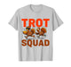 Funny Turkey Trot Squad Thanksgiving Turkeys Running for Pie T-Shirt