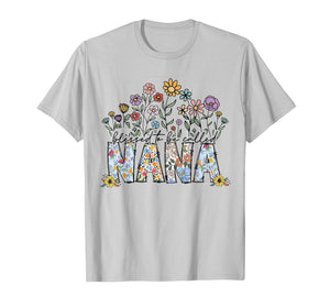 Blessed to Be Called Nana Floral Women Girls Mothers Day T-Shirt