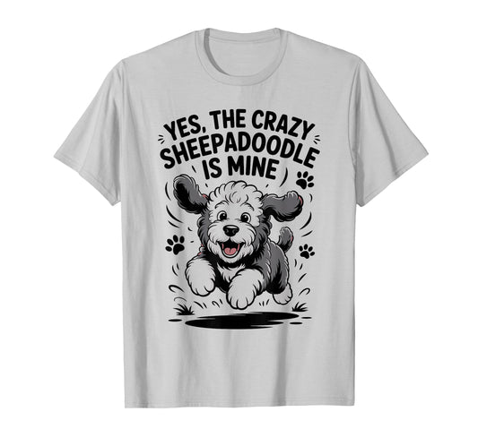 Cute Cross Mix Breed Dog Funny Pet Owner Cute Sheepadoodle T-Shirt