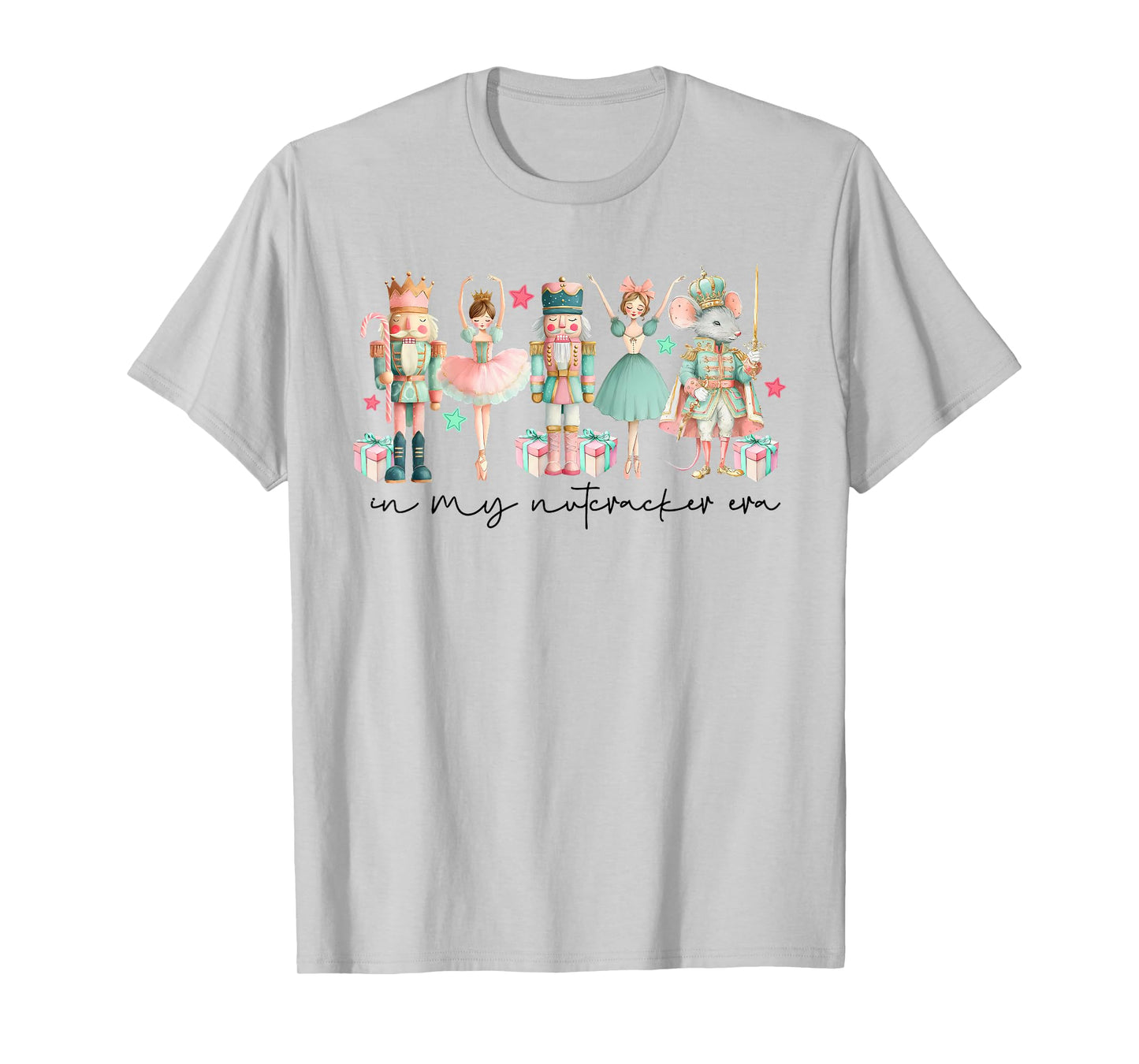 in My Nutcracker Era Ballet Pink Christmas Vibes Women Girls T-Shirt