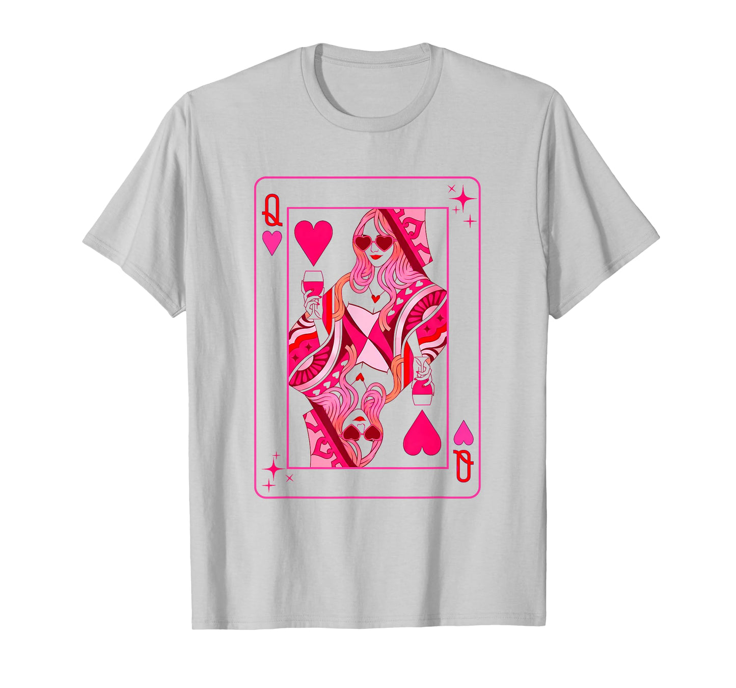 Queen of Hearts Valentine Her Mother Mom Bachelorette Party T-Shirt