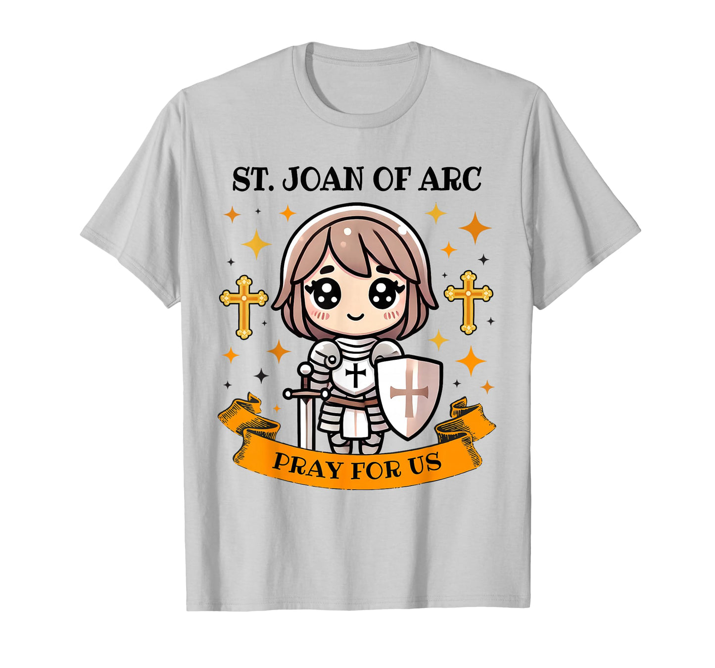 St Joan of Arc Catholic Christian Pray for Us Kids Toddlers T-Shirt