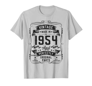 Vintage 1954 72yr 72nd Birthday Gifts for Men 72 Years Old T-Shirt