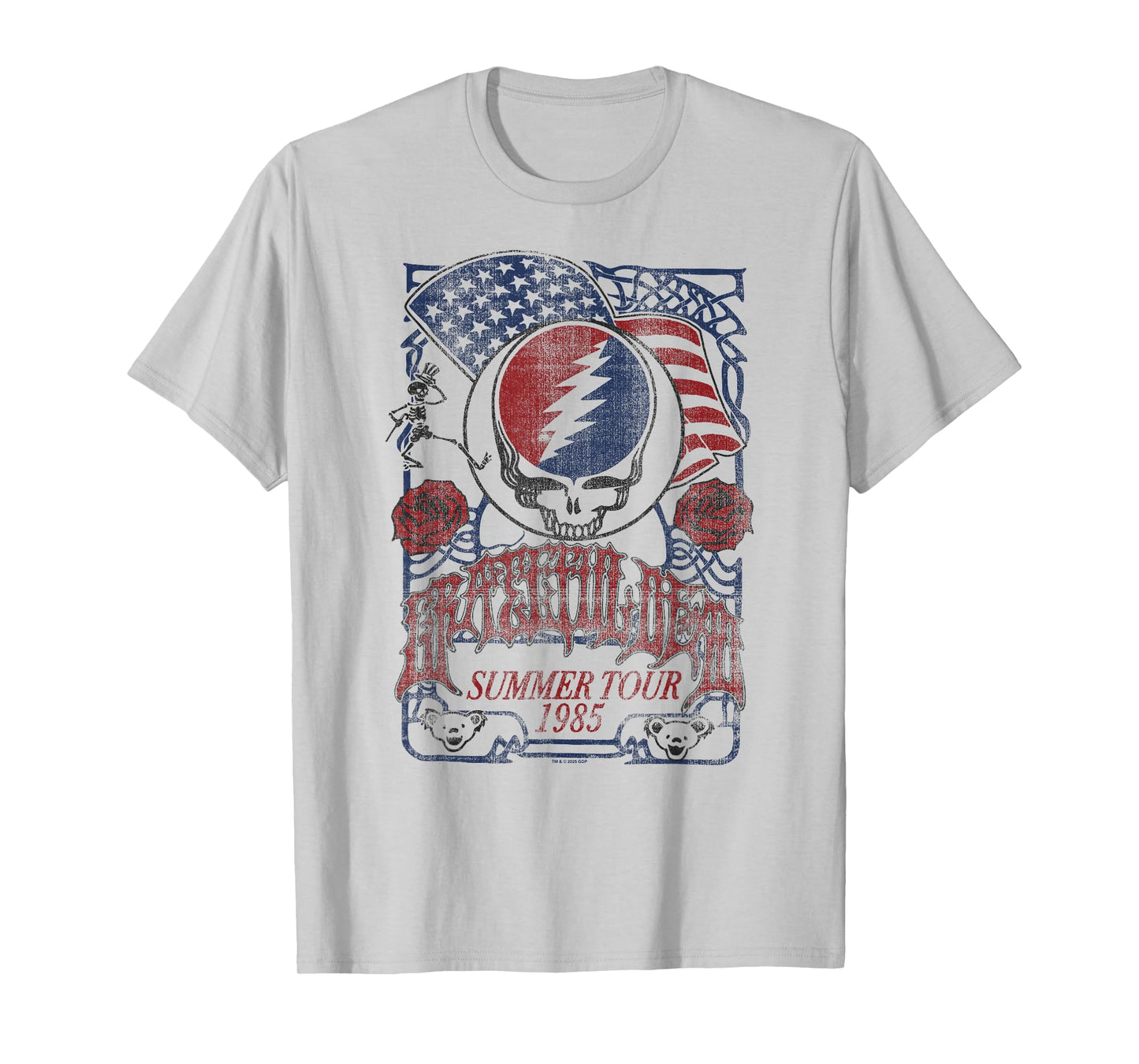 Grateful Dead Americana Summer '85 Tour Vintage Band T-Shirt