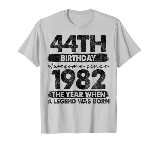 44 Year Old Gifts Vintage 1982 Limited Edition 44th Birthday T-Shirt