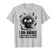 Crazy Black Crow I Am Awake Please Respect My Privacy T-Shirt