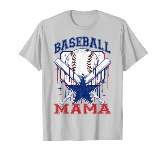 Retro Baseball Mama Baseball Mom Women Mother's Day T-Shirt
