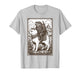 Retro Funny Medieval Frog On Cat Weird Stuff Unhinged Meme T-Shirt