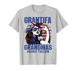 Grantifa Grandmas Against Fascism Flag Resist No Kings 50501 T-Shirt