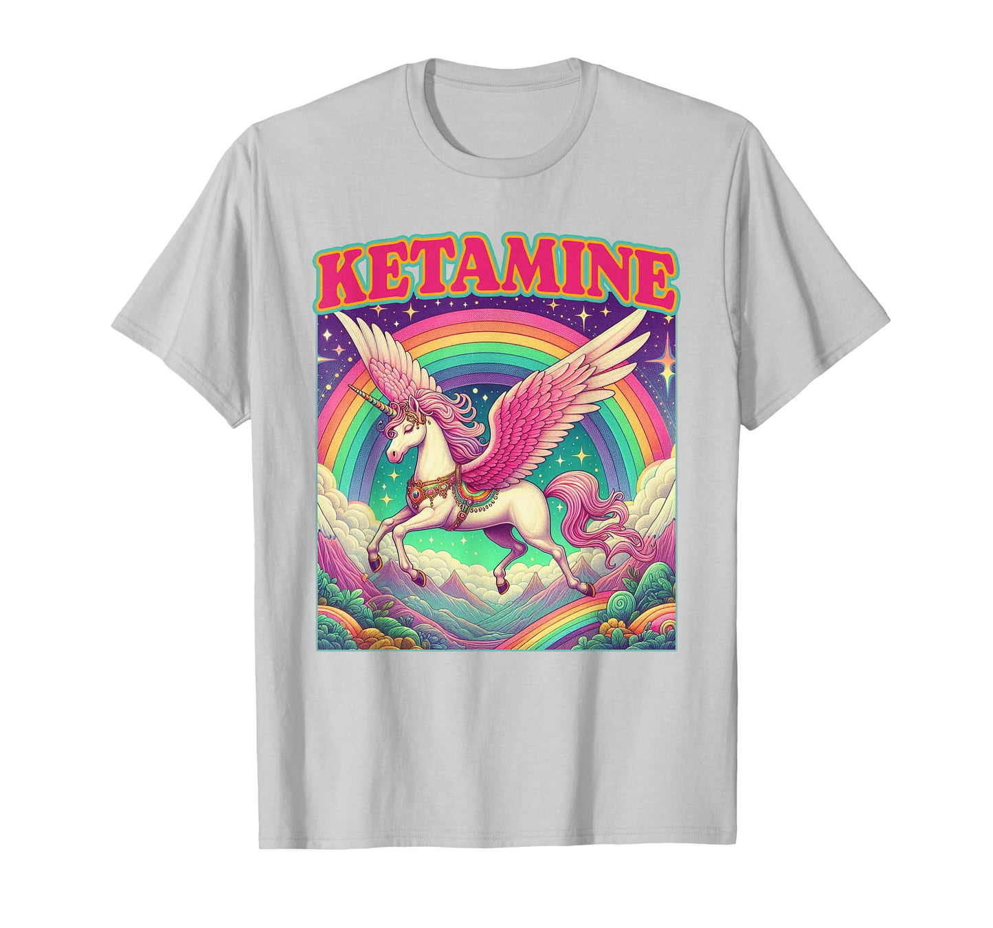 Unicorn Meme Unicorn Lover Funny Humor Sarcasm Ketamine T-Shirt