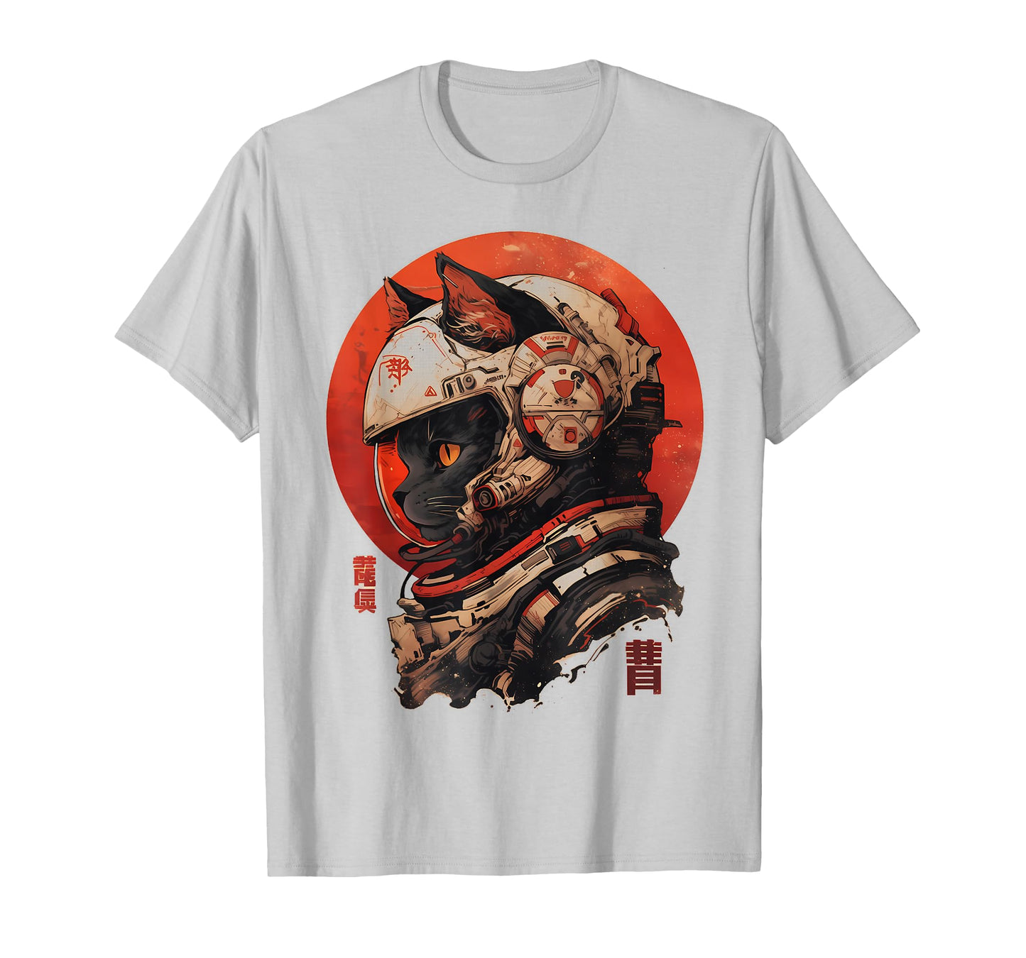 Astronaut Cat Space Cosmic Japanese Retro T-Shirt