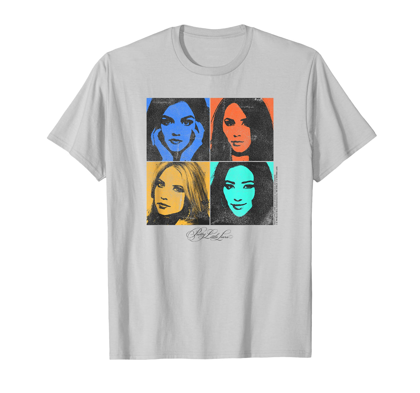 Pretty Little Liars Colorful Cast Pop Art TV Show T-Shirt