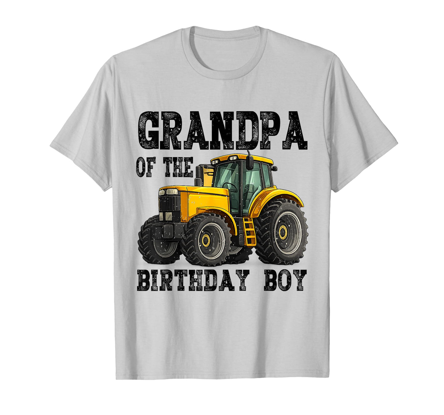 Grandpa of The Birthday Boy Family Tractors Farm Trucks T-Shirt