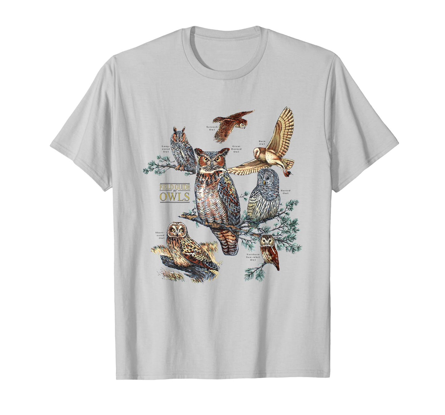 Field Guide to Owls Funny for Men Women T-Shirt