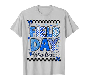 Field Day Blue Team Sporty Spirit School Boys Girls Teachers T-Shirt
