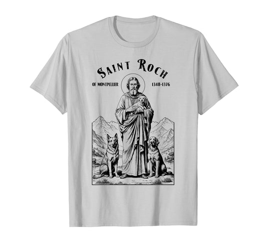 Dogs Patron Saint Roch Vintage Funny Canine Dog Lovers T-Shirt