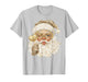 Cute Leopard Santa Claus Merry Christmas 2026 Preppy Family T-Shirt