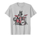 Vintage German Shepard Dog Playing Drums T-Shirt