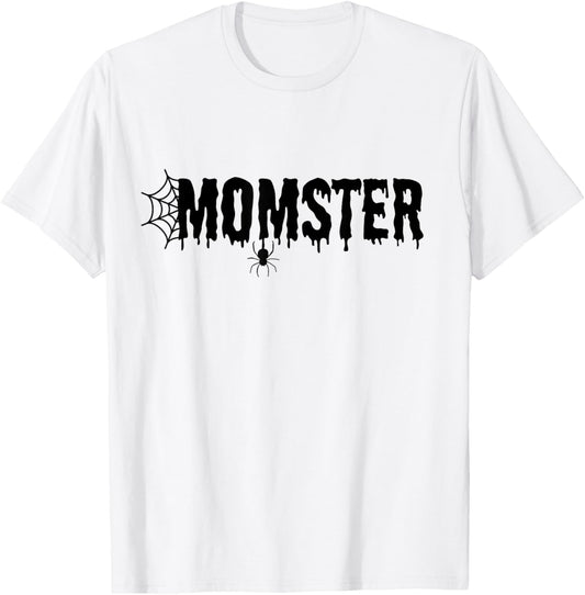 Momster Funny Halloween Shirt Mom Costume Family T-Shirt - T-Shirt | White