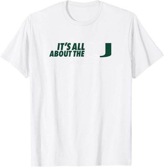 Miami 2025-26 College Football Playoff All About U (Orange) T-Shirt - T-Shirt | White