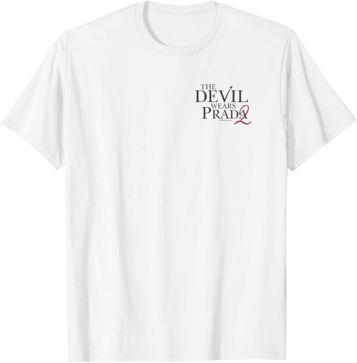 The Devil Wears Prada 2 Pocket Logo Minimalistic Art Icons T-Shirt - T-Shirt | White