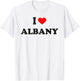 I Heart Albany I Love Albany City T-Shirt - T-Shirt | White