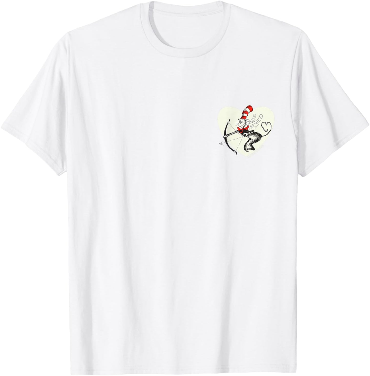 Dr. Seuss Cat in The Hat Love Officially Licensed T-Shirt - T-Shirt | White