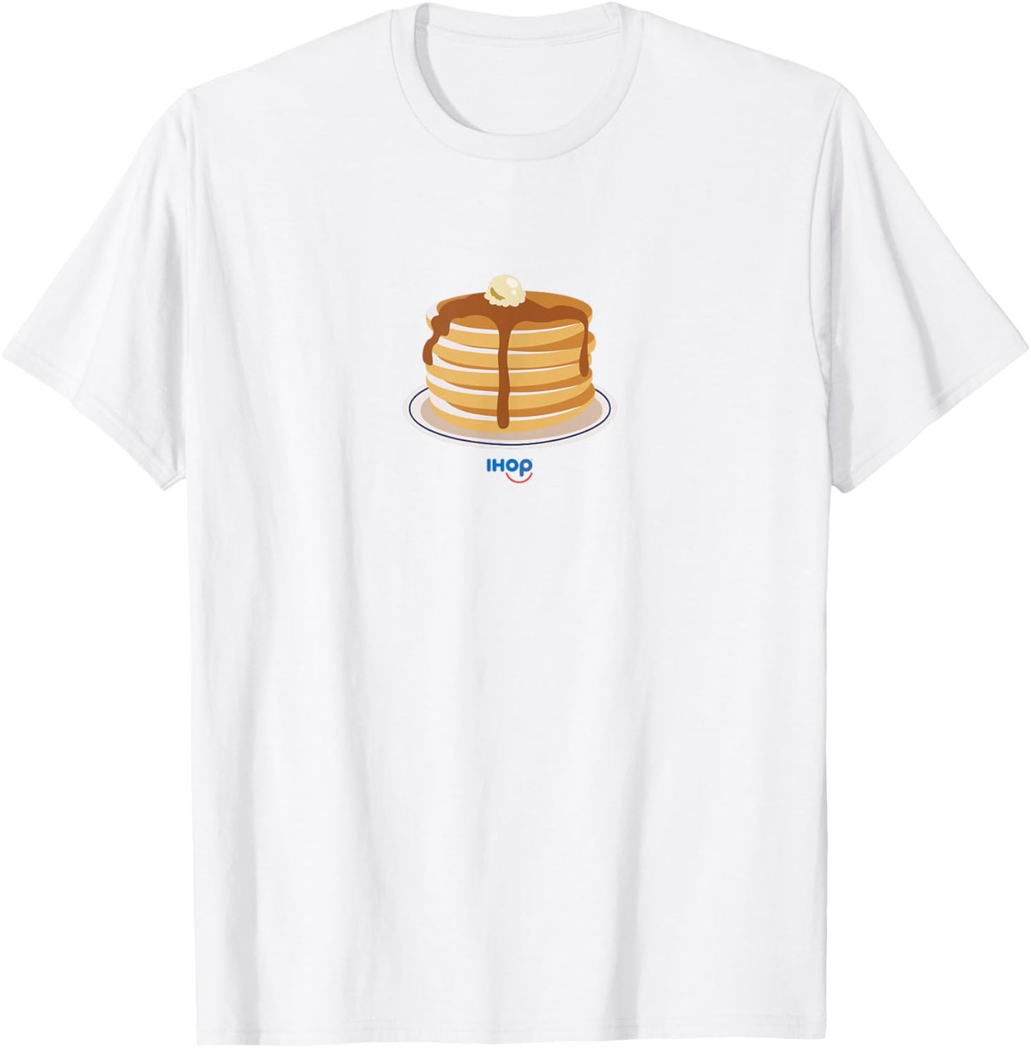 IHOP Pancake Pile Plate T-Shirt - T-Shirt | White