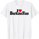 I Love Heart BURKINO FASO WEST Africa T-Shirt - T-Shirt | White