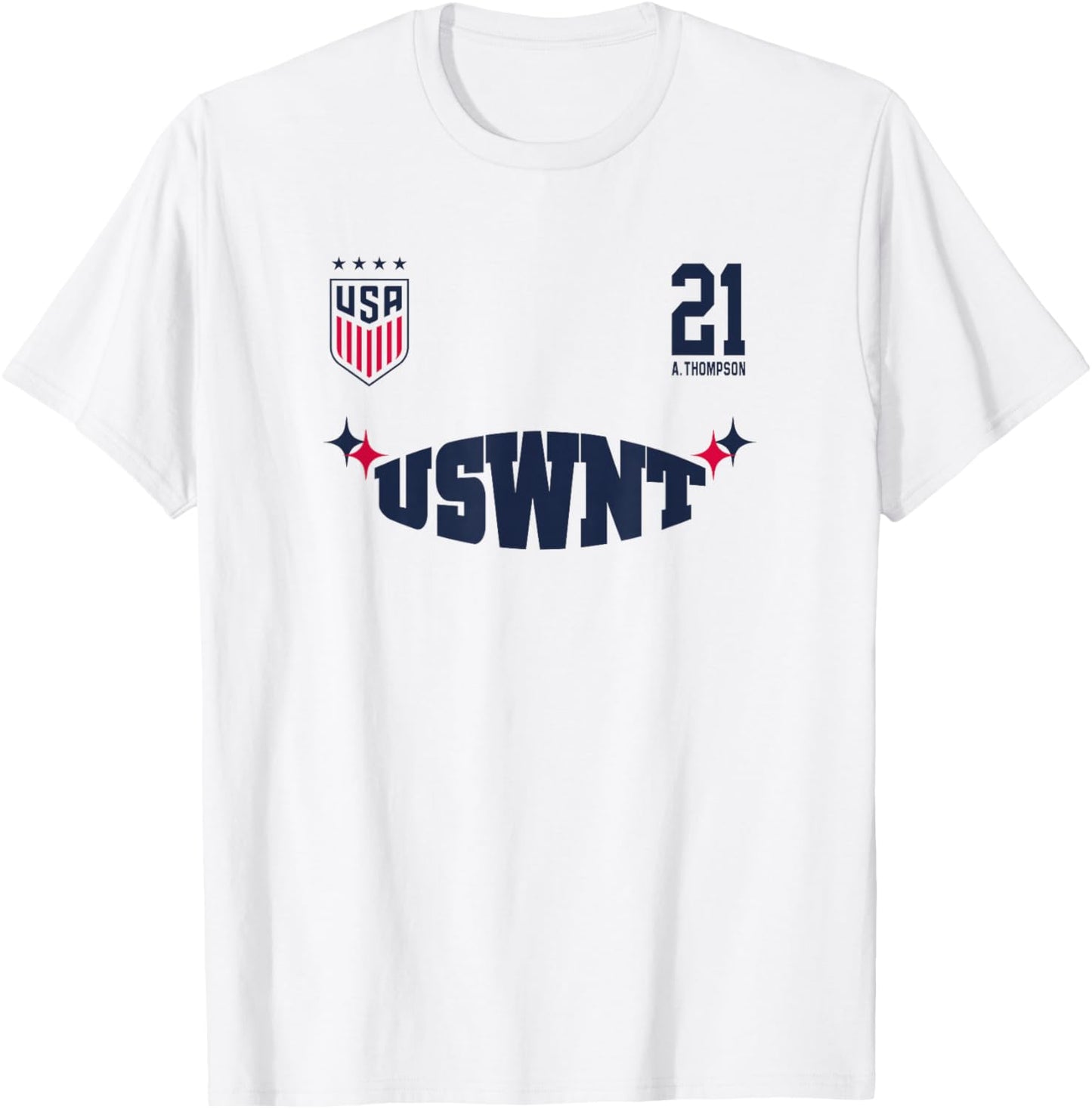Alyssa Thompson 21 White USWNT Officially Licensed T-Shirt - T-Shirt | White