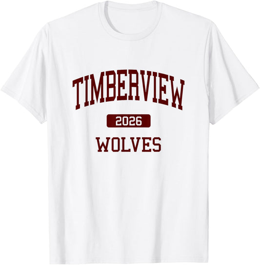 Timberview High School Class of 2026 Arlington TX T-Shirt - T-Shirt | White