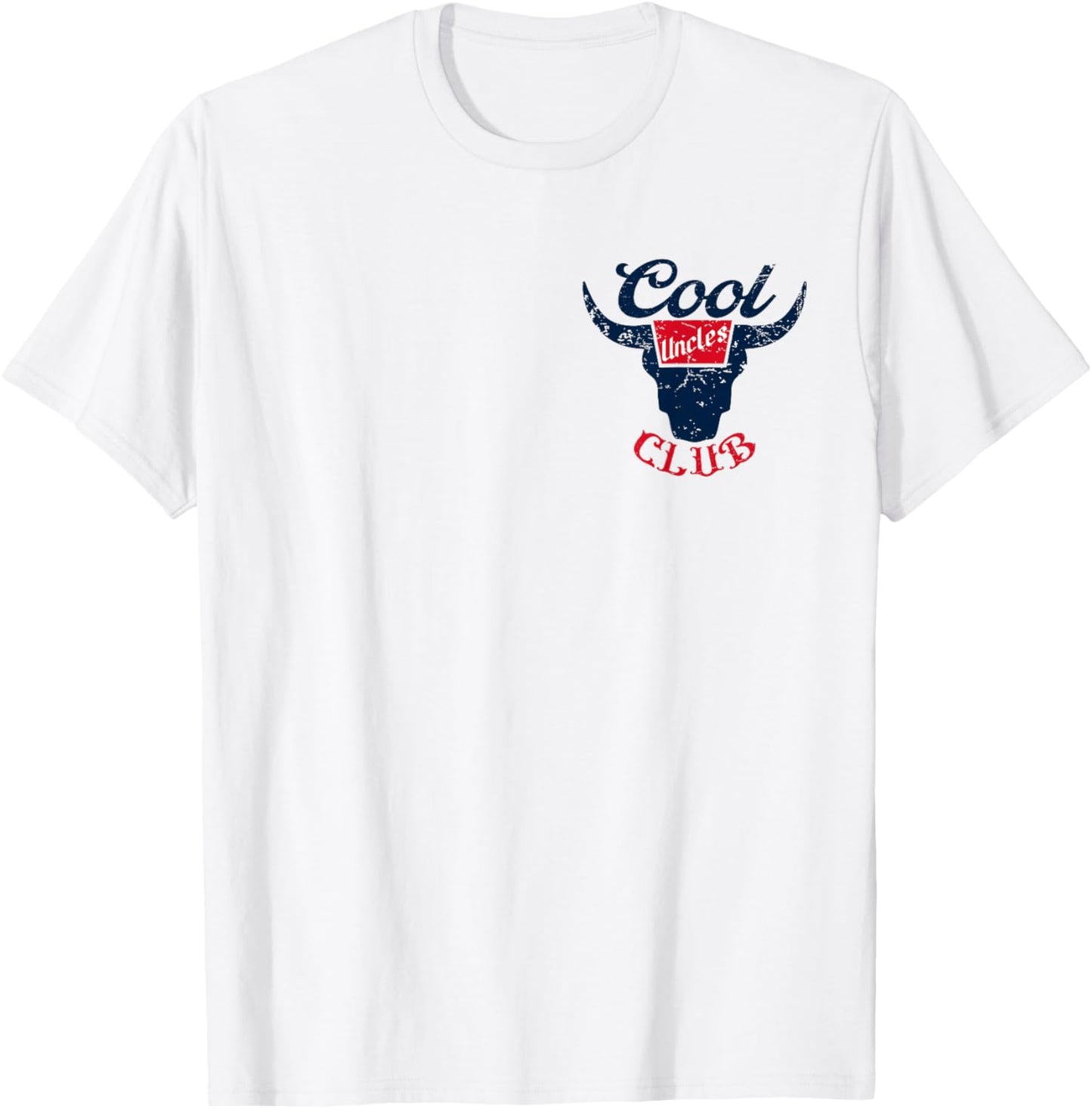 Cool Uncles Club Best Uncle Ever Funny Pocket Fathers Day T-Shirt - T-Shirt | White