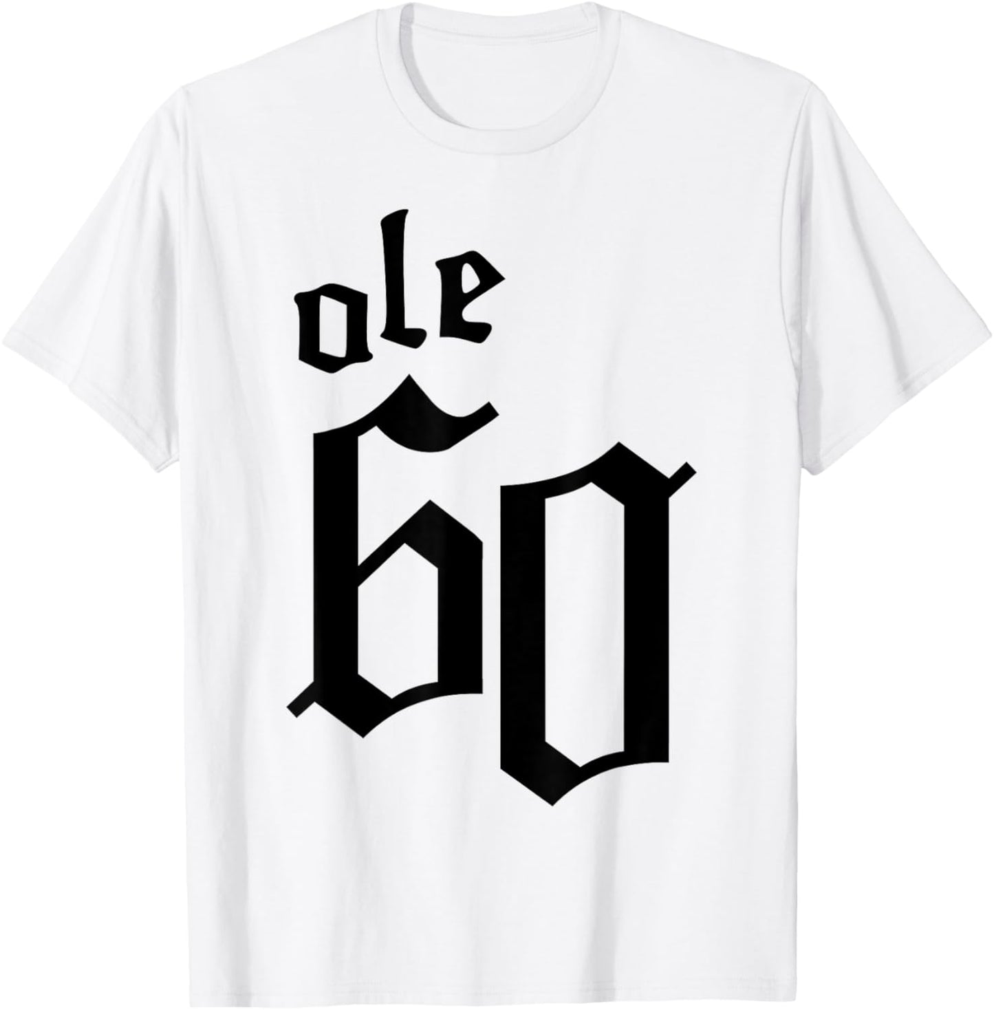 Ole 60 Old English Logo T-Shirt - T-Shirt | White