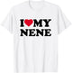 I Love My Nene Heart Grandma Family T-Shirt - T-Shirt | White