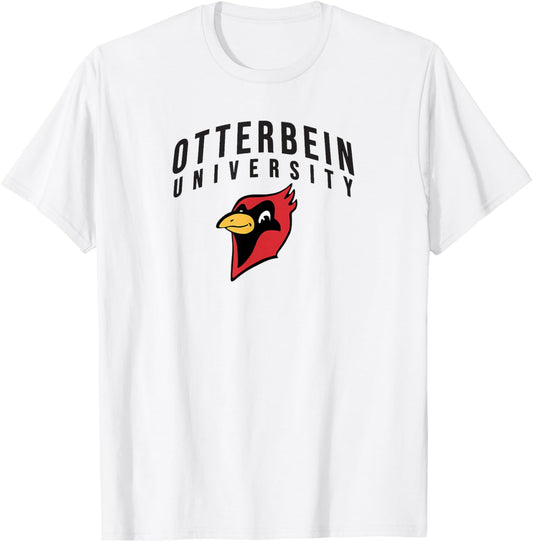 Otterbein University Cardinals Primary Logo T-Shirt - T-Shirt | White