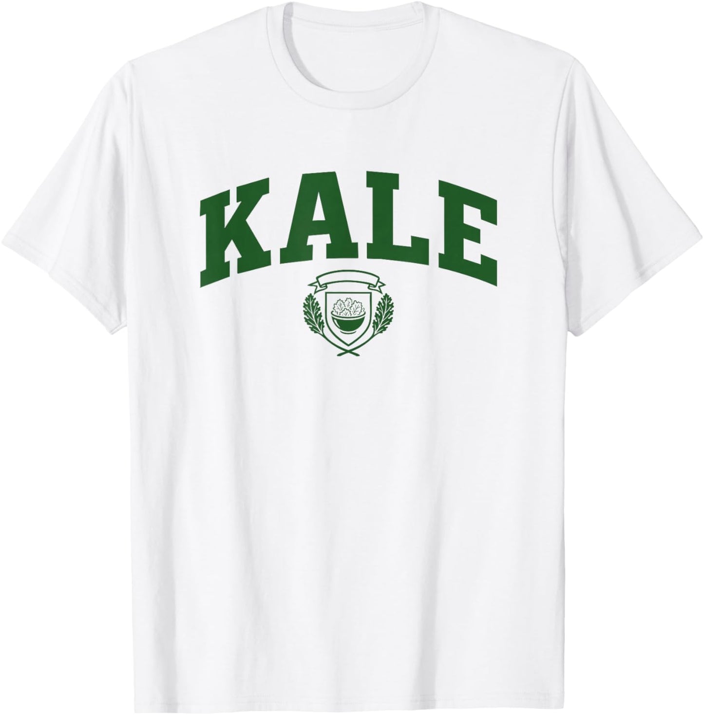 Funny Collegiate Kale T-Shirt - T-Shirt | White