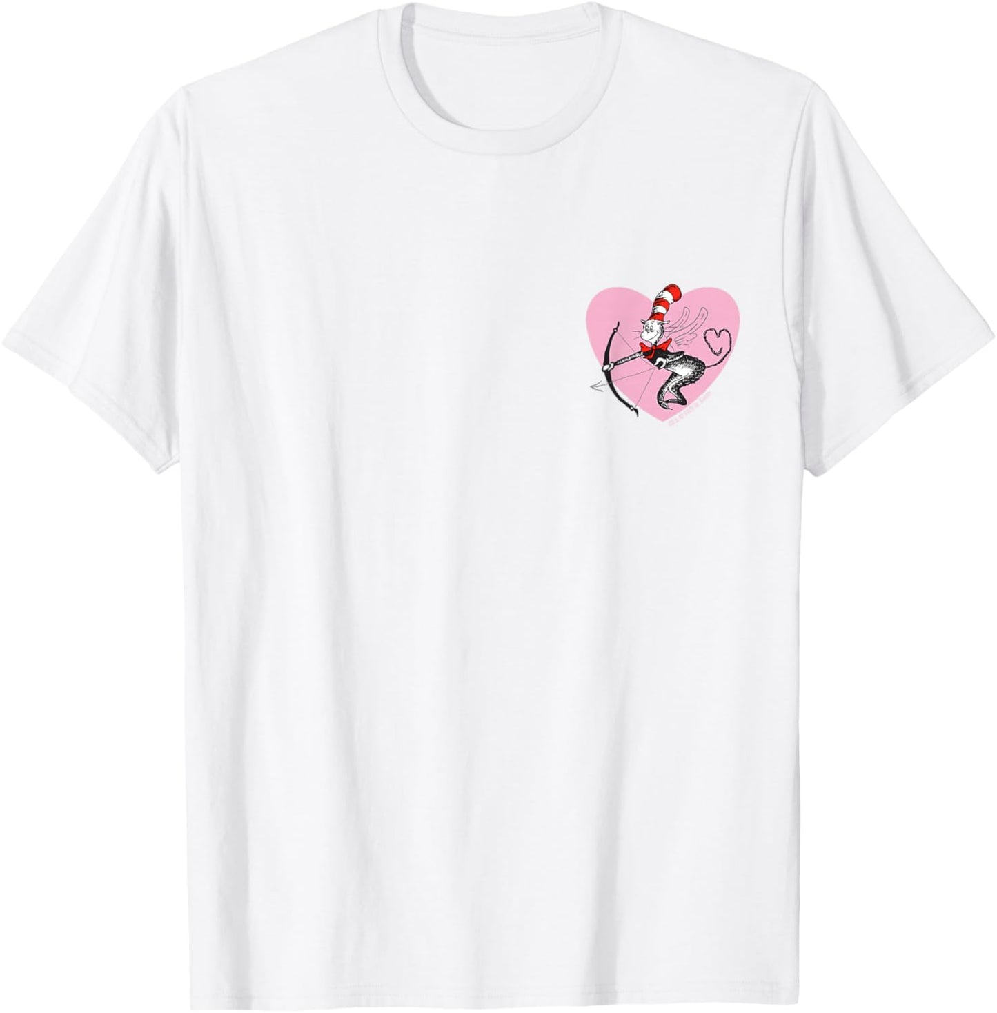 Dr. Seuss Cat in The Hat Love Officially Licensed T-Shirt - T-Shirt | White